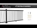 ARIA Railing 45 Degree Wall Mount Installation