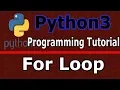 Python3 Programming Creating For Loop