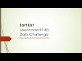 Sort List Leetcode 148 leetcode solution