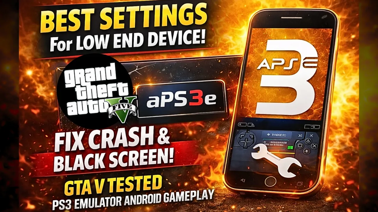 aPS3e Best Settings for Low End Device - Fix Crash and Black screen