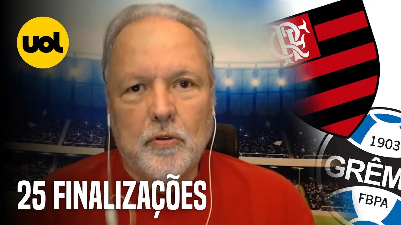 RENATO MAURÍCIO PRADO CRITICA NÚMERO DE FINALIZAÇÕES DO GRÊMIO CONTRA O FLAMENGO NO MARACANÃ