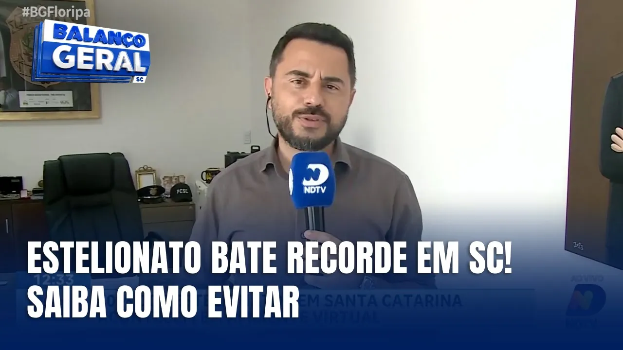 Mais de 100 mil casos de estelionato foram registrados em SC em 2024