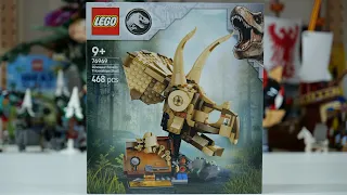 LEGO Jurassic World 76969 Dinosaur Fossils : Triceratops Skull - LEGO Speed Build Review