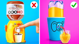 GENIUS HACKS FOR CRAFTY SOULS DIY Mini Water Dispenser Healthy Food Hacks by 123 GO