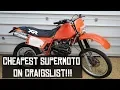My new 1983 XR500r the cheapest supermoto on Craigslist Can I even start it