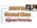 Java da Nested Class ic ice siniflar Java Egitim Serisi 5