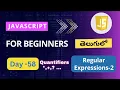 Regular Expressions in JavaScript Regular Expressions JavaScript tutorials for beginners
