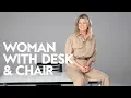 Ellen Pompeo On Owning Your Shit Woman with Desk and Chair InStyle