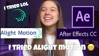 after effects editor tries alight motion for the FIRST TIME