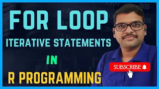 FOR LOOP - ITERATIVE STATEMENTS IN R