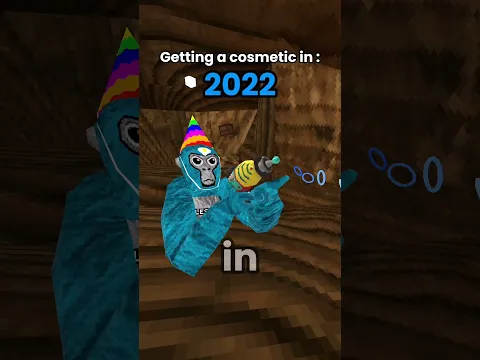 Getting A New Gorilla Tag Cosmetic Each Year! 😯 #gorillatag #vr #shorts