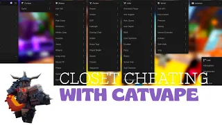 CLOSET CHEATING IN ROBLOX BEDWARS WITH THE BEST SCRIPT Catvape