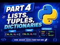 Python CDP Part 4 List Tuples Set Dictionaries