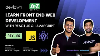 LIVE DAY 06 - Learn Front End Web Development with React JS JavaScript COMPLETE in 7