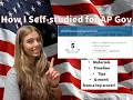 How to Self-Study AP Gov and get a 5