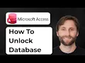 How to Unlock Microsoft Access Database 2026 Guide