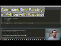Command Line Parsing Arguments in Python with Argparse - Intro and Demo