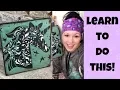 Double Layered Stacked Stencil Tutorial Unicorn Sign