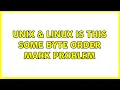 Unix Linux Is this some byte order mark problem 2 Solutions