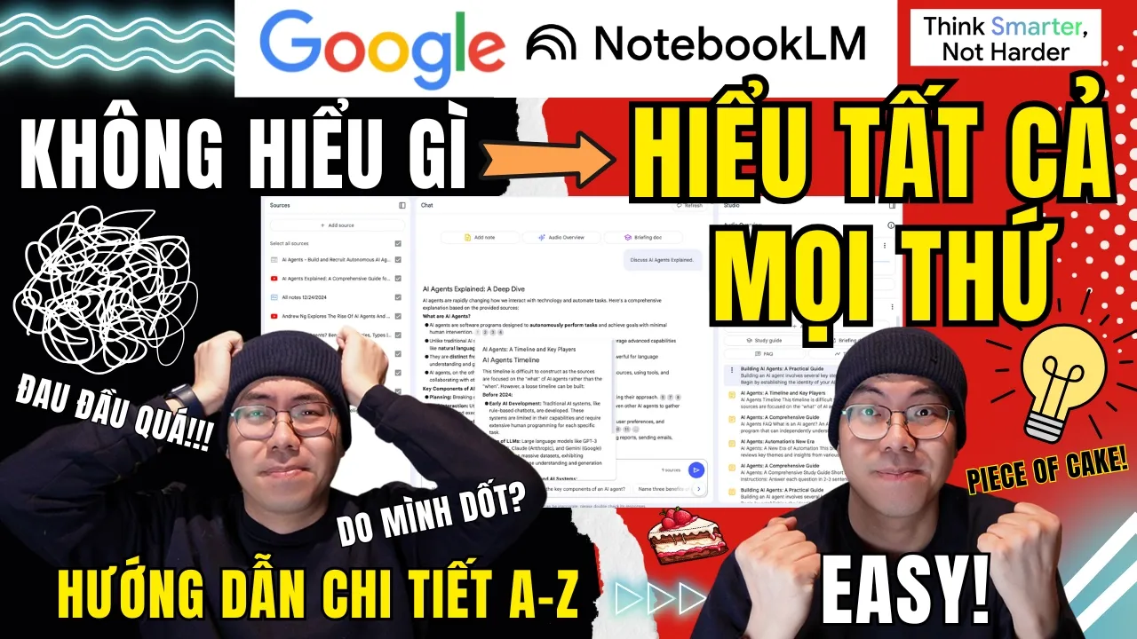 Outline Video NEW Google NotebookLM: research MỌI THỨ & tạo content VÔ TẬN. Công cụ AI bạn nhất định phải biết