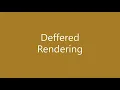 OpenGL Forward Deffered Renderer - IBL Diffuse Lighting Shadow Parsing Deffered