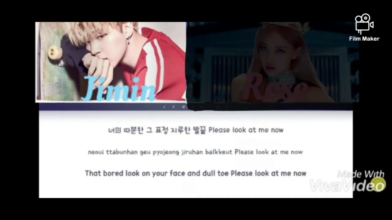 Bts Jimin and Blackpink Rose  Filter