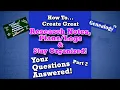 Your Question Answered Part 2 About How Why You Should Keep Good RESEARCH NOTES PLANS LOGS