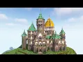 Minecraft How to build a Big Medieval Castle Tutorial
