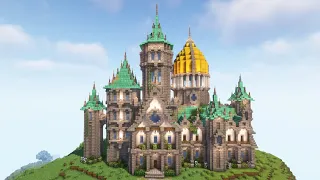 Minecraft How to build a Big Medieval Castle Tutorial