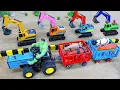Download Lagu Diy tractor mini Bulldozer to making concrete road | Construction Vehicles, Road Roller #7