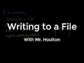 2 2 3 File Writing - Revise GCSE Computer Science