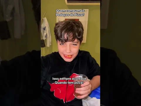 Gabriel tá indo para o quinto pedaço de pizza #comedia #shorts