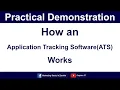 Practical Demonstration - Application Tracking Software ATS