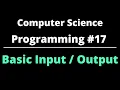 Computer Science Programming Console Input Output