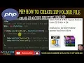 how to create zip folder file using php php tutorial zip archive php ripal pandya