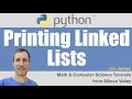 Python Printing a Linked List
