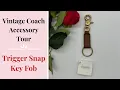 Vintage Coach Bag Accessory Tour NEW Trigger Snap Key Fob Cristina Moda Vintage Shop