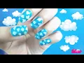 NO TOOL NAIL ART-Get beautiful clouds in your nails