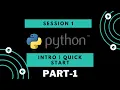 1 Python Intro Variables Data types