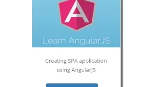 Part1 Creating Single Page Application using AngularJS