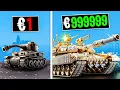 1 EURO VS 1,000,000 EURO Tank In GTA 5!