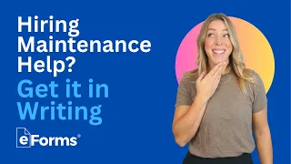 Hiring Maintenance Help Put the Service Terms in Writing