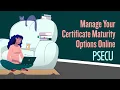 Manage Your Certificate Maturity Options Online PSECU