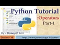 Python Tutorial for Beginners Operators in Python Part 1