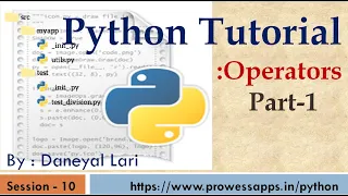 Python Tutorial for Beginners Operators in Python Part 1
