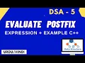 Evaluate postfix expression C code Using stack Jawad Aslam