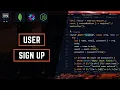 Simple Node Auth Backend - User Signup