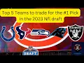 Top 5 Teams That Could Trade for the In the 2023 Nfl Draft Using Trade Value Chart