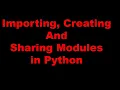 User Define Module in Python Importing Modules in Python Python Programming in Hindi