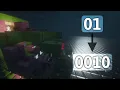 2-Bit Binary to One-Hot Decoder in Minecraft